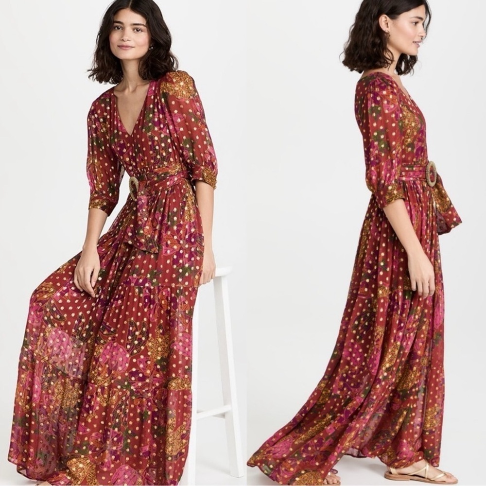 Farm Rio Banana flowers maxi dress Size XS
